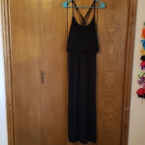 Black maxi dress